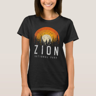 Camiseta Parque Nacional Zion EUA Estilo Retro Vintage 70s 