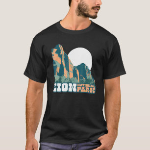 Camiseta Parque Nacional Zion Gráfico em Estilo de Cartaz W