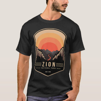 Camiseta Parque Nacional Zion Retro Vintage