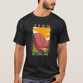 Camiseta Parque Nacional Zion Utah Zion Canyon Vin Distress