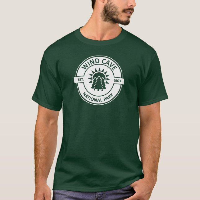 Camiseta Parque Natural das Cavernas de Vento, Árvores Sun (Frente)