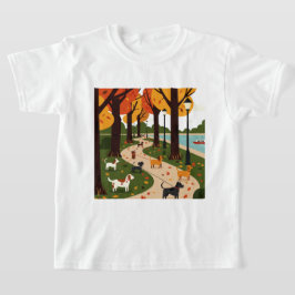 Camiseta Parque no outono