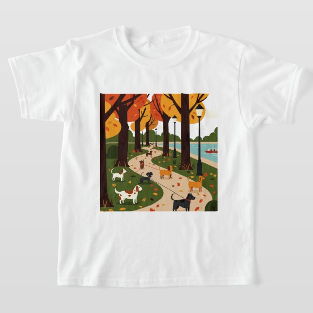 Camiseta Parque no outono (Postura )