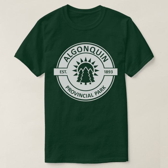 Camiseta Parque Provincial de Algonquin (Frente do Design)