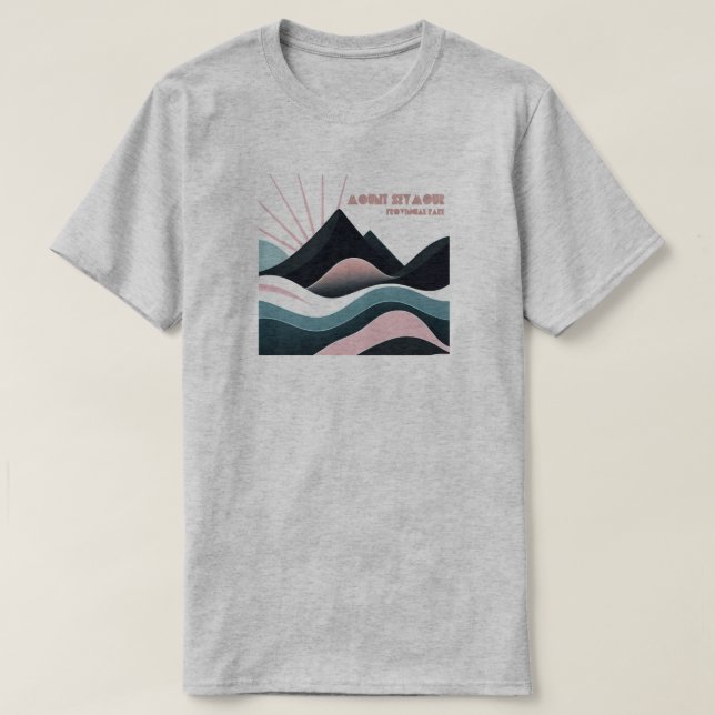 Camiseta Parque Provincial Mount Seymour Colored Hills (Frente do Design)