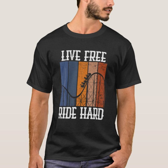 Camiseta Parque Temático Rollercoaster do DURO FRETE DE RID (Frente)