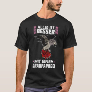 Camiseta Parques de Cinza africanos Biólogo Ornitólogo Bird