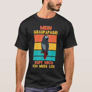 Camiseta Parques de Cinza africanos Biólogo Ornitólogo Bird