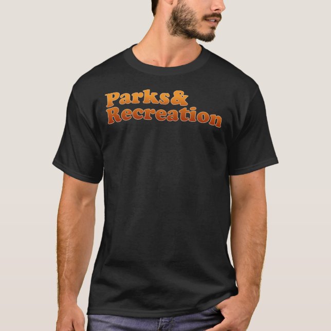Camiseta Parques e Rec (Logotipo Retro Clássico) (Frente)