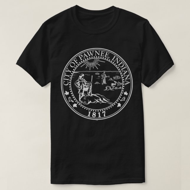 Camiseta Parques e vedação de pawnee de recuperação (Frente do Design)