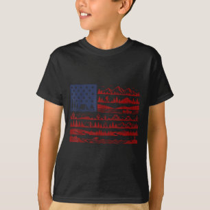 Camiseta Parques nacionais bandeira americana patriótica 4
