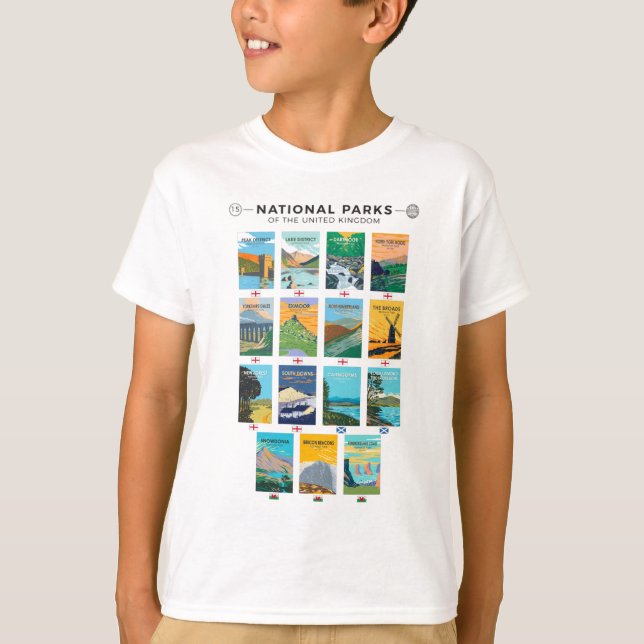 Camiseta Parques Nacionais Do Reino Unido (Frente)