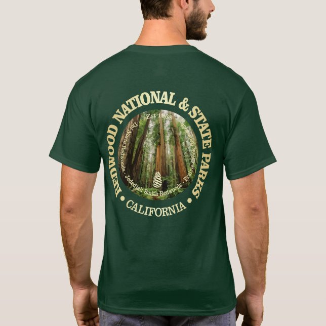 Camiseta Parques Nacionais e Estatais de Sequoia (NP2) (Verso)