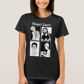 Camiseta Parquet Courts Design de Gráfico de Bandas Origina