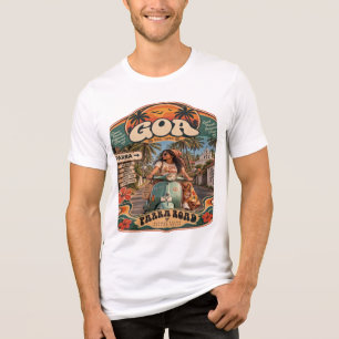 Camiseta Parra Road — Garota de Bicicleta, Ícone Costeiro d