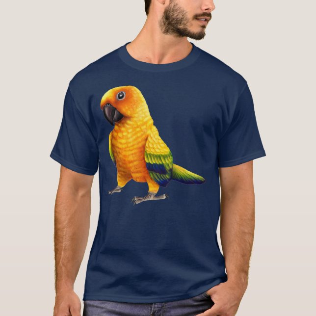 Camiseta Parro bonito da Sun Conure (Frente)