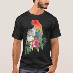 Camiseta Parrobôs Aves Exóticas Ara Cockatoo Zoo Animal Orn