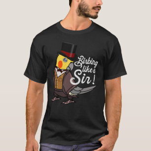 Camiseta Parrot A Apontar Como Um Senhor Eu Cockatiel
