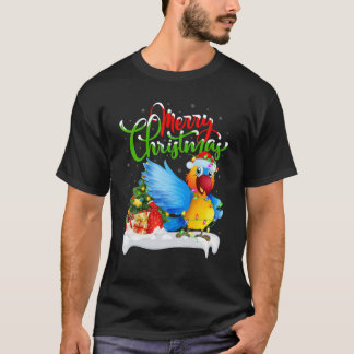 Camiseta Parrot Bird Lover Xmas Lighting Parrot Chris
