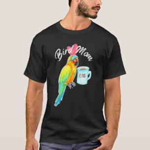 Camiseta Parrot Bird Mãe Sonolento Sun Parakecolor Aquarela