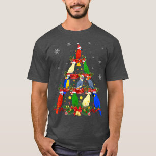 Camiseta Parrot Christmas Ornament Tree Xmas Mom Dad Bird T