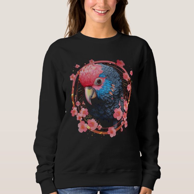 Camiseta Parrot Church Blossoms - Art Animal Parrot (Frente)