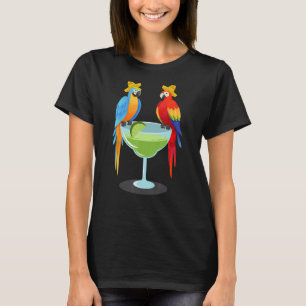 Camiseta Parrot Cinco De Mayo Bebendo Tequila Fie Mexicana