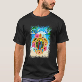 Camiseta Parrot de Palm de Praia Havaii Sunset