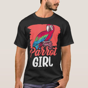 Camiseta Parrot Girl Pet Animal Parrote