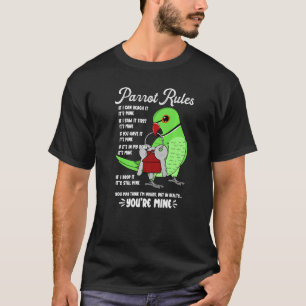 Camiseta "Parrot House Rules" É o meu "Green Indian Ringne"