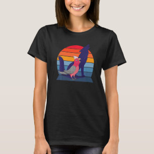 Camiseta Parrot Howling Wolf I Gritando Rosa com Gala