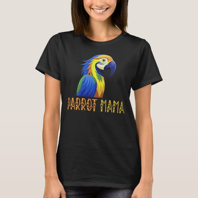 Camiseta Parrot Mama, Parrot Lover (Frente)