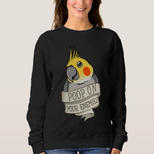Camiseta Parrot Poop Em Seus Inimigos Eu Cockatiel