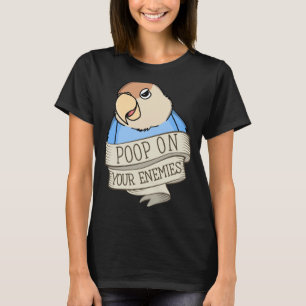 Camiseta Parrot Poop Em Seus Inimigos Eu Peach encarava Blu