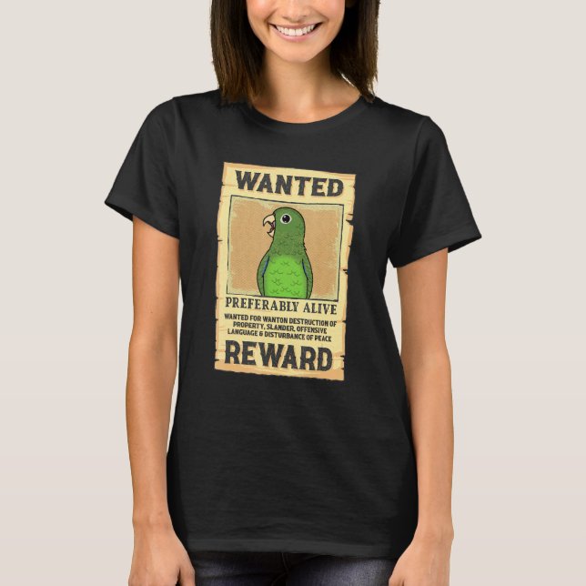 Camiseta Parrot Poster I Green Parrotlet (Frente)