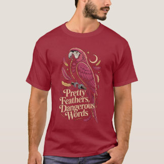 Camiseta Parrot – Pretty Feathers, Sharp Words