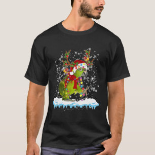 Camiseta Parrot Reindeer Xmas Light Enfeites de natal San