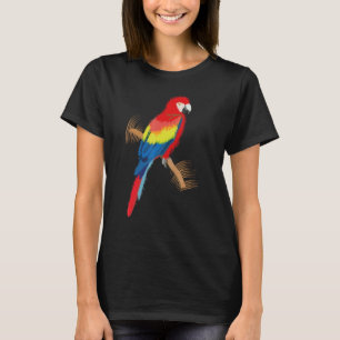 Camiseta Parrot Scarlet Macaw Colorida