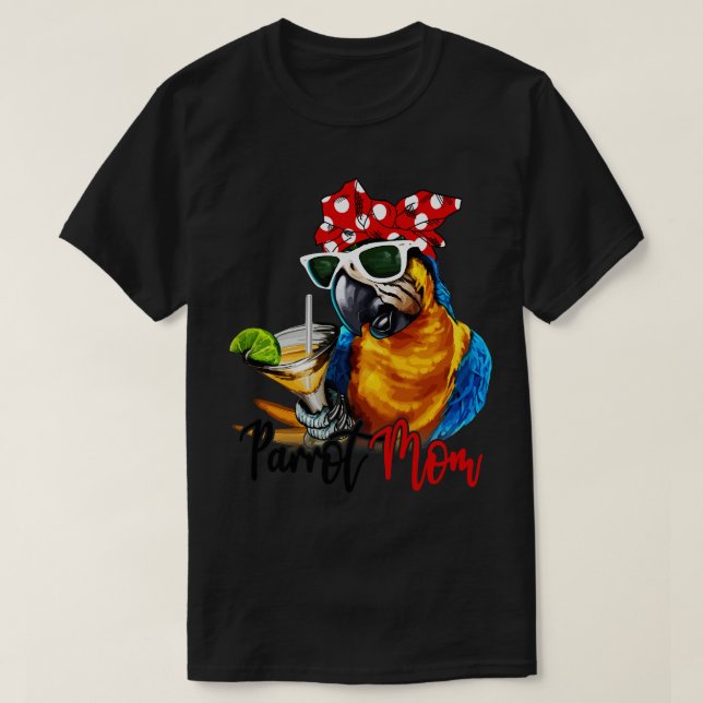 Camiseta Parrot Shirt Parrot Mãe Bandana (Frente do Design)