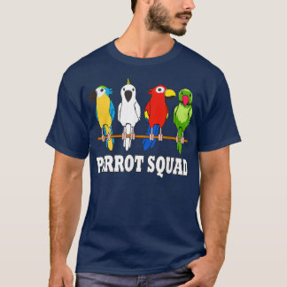 Camiseta Parrot Squad Cute Team Parrot Bird