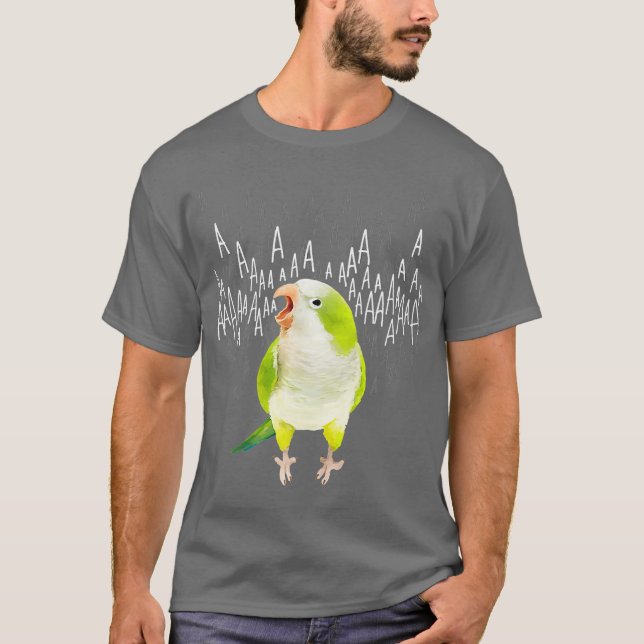 Camiseta Parrot Verde Gritante (Frente)