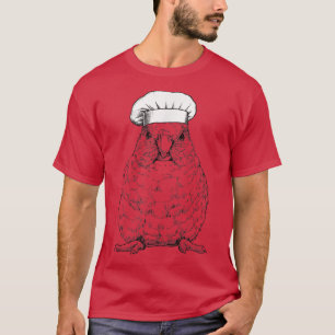 Camiseta Parrotlet Cook Chef Cozinhar Engraçado Pássaro