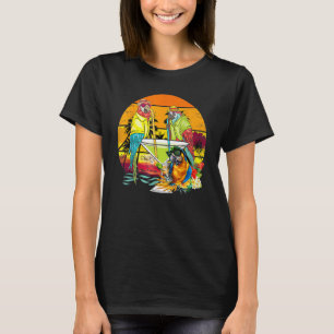 Camiseta Parrots Bebendo Margarita No Pássaro De Férias De