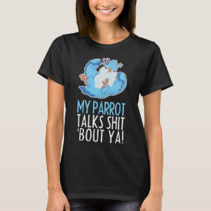 Camiseta Parrots Bird Budgerigar Fala Sobre Quaker Macaw