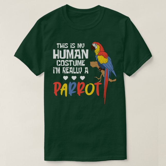 Camiseta Parrots Parrot Costume (Frente do Design)