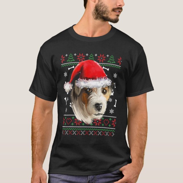 Camiseta Parson Russell Santa Hat Pa (Frente)