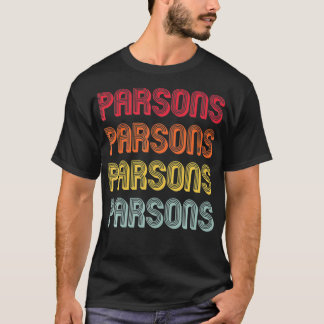 Camiseta PARSONS Gift Surname Funny Retro Vintage Birthday 