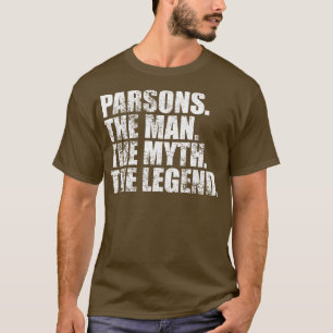 Camiseta ParsonsParsons Nome da família Parsons sobrenome P