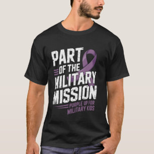 Camiseta Parte Da Missão Militar Roxo Para Militar