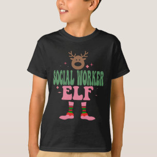 Camiseta Parte de Natal do Grupo Elf Xmas do Trabalhador So